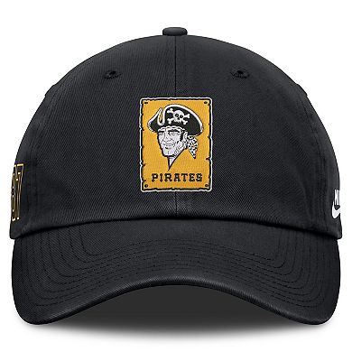 Men's Nike Black Pittsburgh Pirates Cooperstown Club Adjustable Hat