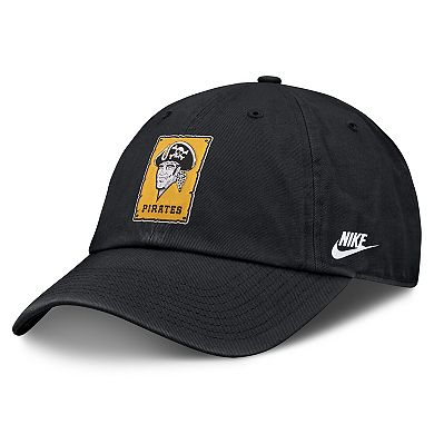 Men's Nike Black Pittsburgh Pirates Cooperstown Club Adjustable Hat