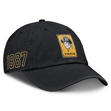 Men's Nike Black Pittsburgh Pirates Cooperstown Club Adjustable Hat