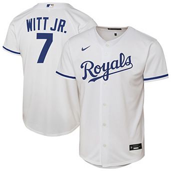 Youth Nike Bobby Witt Jr. White Kansas City Royals Home Replica Player Jersey