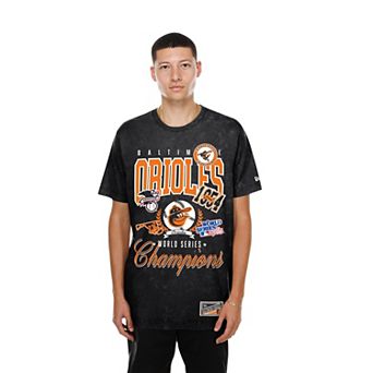 Men's New Era Black Baltimore Orioles Mineral Wash T-Shirt