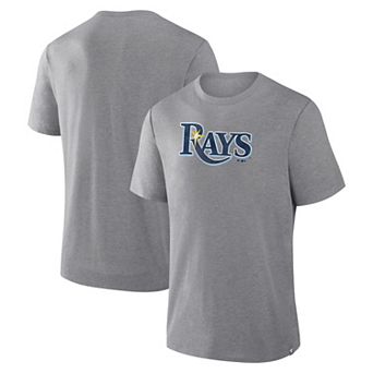 Men's Fanatics Heather Gray Tampa Bay Rays Play Tribute Tri-Blend T-Shirt