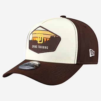 Men's New Era Stone San Diego Padres 2026 Spring Training Fan Pack Gradient 39THIRTY Flex Hat