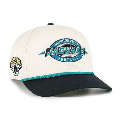 Men's '47 Natural Jacksonville Jaguars Frame Out Two Tone Hitch Adjustable Hat