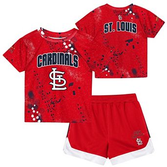 Toddler Outerstuff Red St. Louis Cardinals Pinch Hitter T-Shirt & Shorts Set