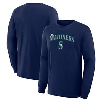 Men's Fanatics Navy Seattle Mariners Lock-Up Legacy Long Sleeve T-Shirt