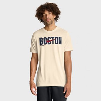 Men's Nike Cream Boston Red Sox Swoosh Legend Dri-FIT T-Shirt