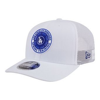 Men's New Era White Los Angeles Dodgers 2026 Spring Training Fan Pack 9SEVENTY Adjustable Trucker Hat