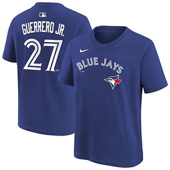Youth Nike Vladimir Guerrero Jr. Royal Toronto Blue Jays Name & Number T-Shirt