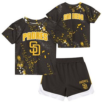 Toddler Outerstuff Brown San Diego Padres Pinch Hitter T-Shirt & Shorts Set