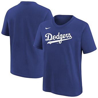 Youth Nike Royal Los Angeles Dodgers Wordmark T-Shirt