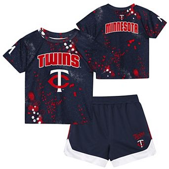 Toddler Outerstuff Navy Minnesota Twins Pinch Hitter T-Shirt & Shorts Set