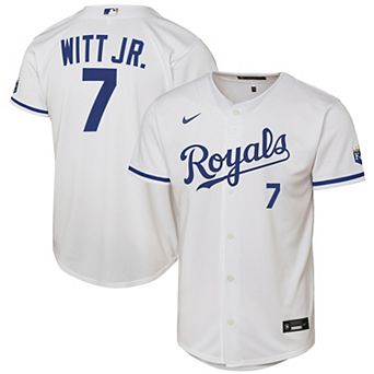 Youth Nike Bobby Witt Jr. White Kansas City Royals Home Stadium Jersey