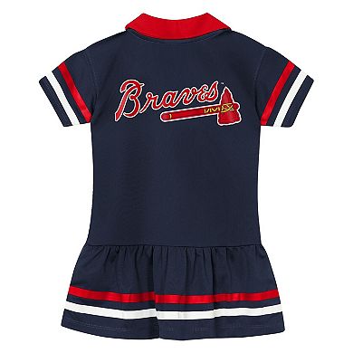 Toddler Outerstuff Navy Atlanta Braves Star Player Dress
