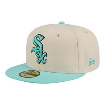 Men's New Era Light Beige/Turquoise Chicago White Sox Two-Tone Color Pack 59FIFTY Fitted Hat