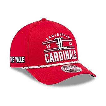 Men's New Era Red Louisville Cardinals Historic March Madness 9FORTY M-Crown Adjustable Hat