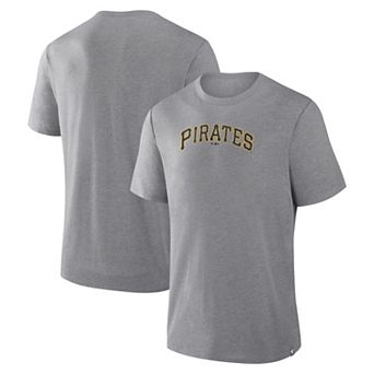 Men's Fanatics Heather Gray Pittsburgh Pirates Play Tribute Tri-Blend T-Shirt