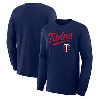 Men's Fanatics Navy Minnesota Twins Lock-Up Legacy Long Sleeve T-Shirt