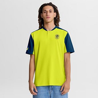 Men's Fanatics Yellow Nashville SC Striker Henley Shirt