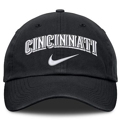 Men's Nike Black Cincinnati Reds Primetime Club Adjustable Hat