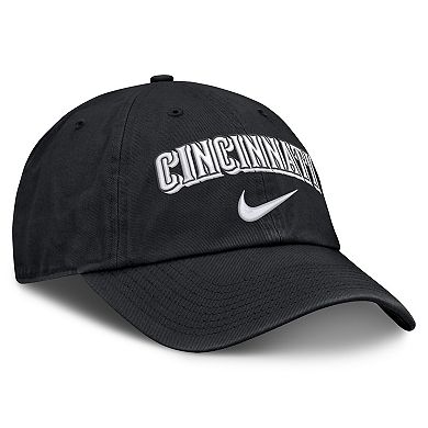 Men's Nike Black Cincinnati Reds Primetime Club Adjustable Hat