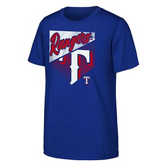 Youth Outerstuff Royal Texas Rangers Prime Plate T-Shirt