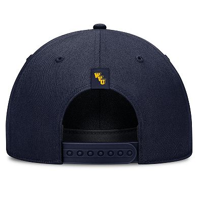 Unisex Nike Navy West Virginia Mountaineers 2026 Basketball Refresh 5-Panel Rope Rise Hat