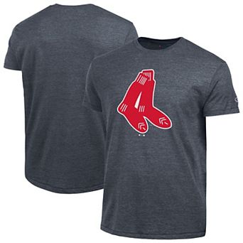 Men's Champion Navy Boston Red Sox Cooperstown Logo Tri-Blend T-Shirt