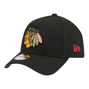 Youth New Era Black Chicago Blackhawks 9FORTY A-Frame Adjustable Hat