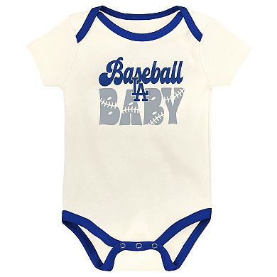 Infant Outerstuff Los Angeles Dodgers Home Team 3-Pack Bodysuit Set