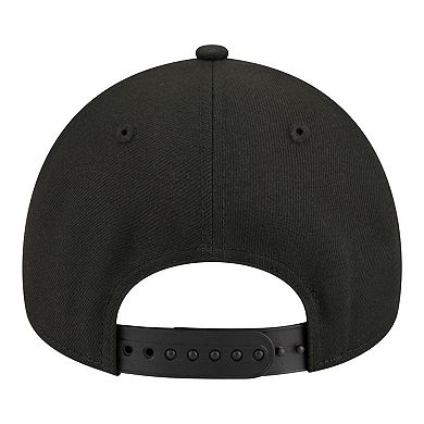 Youth New Era Black Miami Heat 9FORTY A-Frame Adjustable Hat