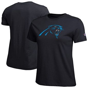 Women's Champion Black Carolina Panthers Logo T-Shirt