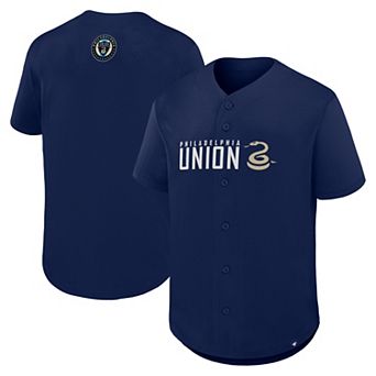 Men's Fanatics Navy Philadelphia Union Maximum Intensity Button-Up Jersey