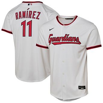 Youth Nike Jos̩ Ram _rez White Cleveland Guardians Home Replica Player Jersey