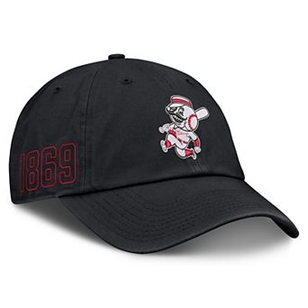 Men's Nike Black Cincinnati Reds Cooperstown Club Adjustable Hat