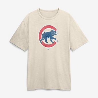 Men's Fanatics Tan Chicago Cubs Stadium Slub T-Shirt
