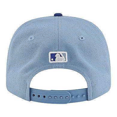 Men's New Era White/Light Blue Kansas City Royals Player Replica 9SEVENTY Adjustable Hat