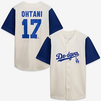 Men's Profile Cream/Royal Los Angeles Dodgers Big & Tall Two-Color Fashion Jersey