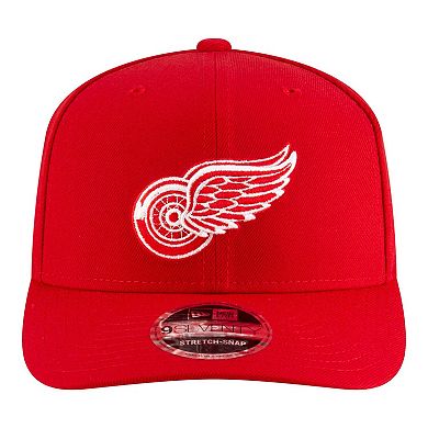 Men's New Era Red Detroit Red Wings 9SEVENTY Stretch-Snap Adjustable Hat