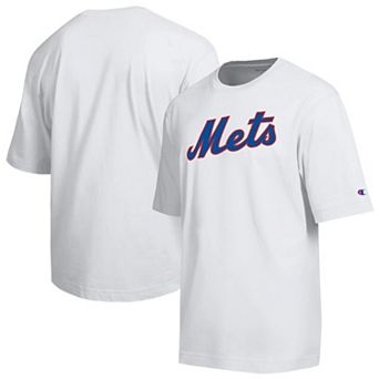 Men's Champion White New York Mets All Star Chenille Wordmark T-Shirt