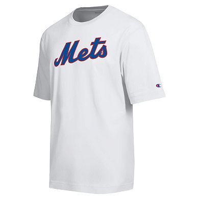 Men's Champion Orange New York Mets All Star Chenille Wordmark T-Shirt