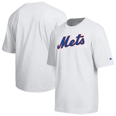 Men's Champion Orange New York Mets All Star Chenille Wordmark T-Shirt