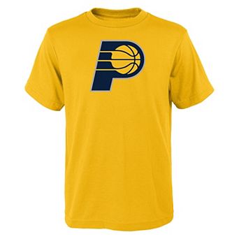 Youth Outerstuff Yellow Indiana Pacers Primary Logo T-Shirt
