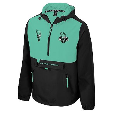 Unisex Stadium Essentials Black/Mint New York Liberty Legends Challenger Quarter-Zip Jacket