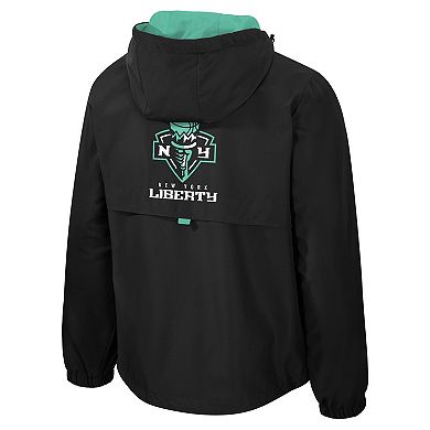 Unisex Stadium Essentials Black/Mint New York Liberty Legends Challenger Quarter-Zip Jacket