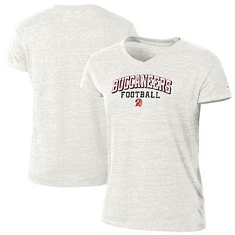 Women's Champion White Tampa Bay Buccaneers Triumph Tri-Blend V-Neck T-Shirt