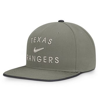 Men's Nike Olive Texas Rangers Pro Dri-FIT Snapback Hat