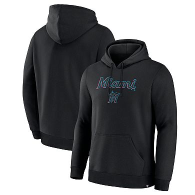 Men's Fanatics Black Miami Marlins Lock-Up Legacy Hoodie