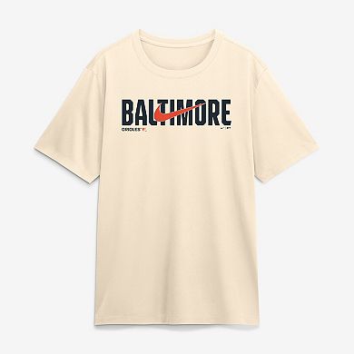 Men's Nike Cream Baltimore Orioles Swoosh Legend Dri-FIT T-Shirt