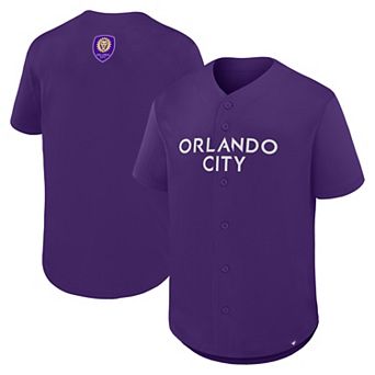Men's Fanatics Purple Orlando City SC Maximum Intensity Button-Up Jersey